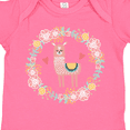 thumbnail image 4 of Inktastic Llama Rose Flower Wreath Girls Baby Bodysuit, 4 of 5