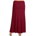 thumbnail image 3 of MOA COLLECTION Plus Size Pencil Skirt - Sexy High Waist, Solid Color, Knee Length, 3 of 4