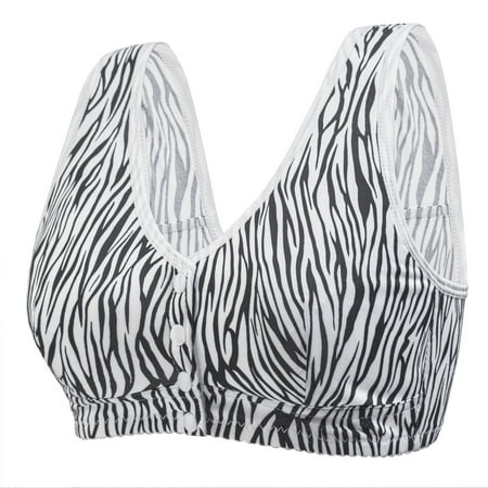 Ultrave Bras for Women Middle-Aged Elderly Front Closure Push-Up Breathable Beauty Back Bra Clearance