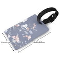 thumbnail image 2 of Kdxio Watercolor Flowers Butterfly Luggage Tags Privacy Cover ID Label Suitcase Tags Identifiers For School Bags,Suitcases, 2 of 7