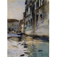 thumbnail image 2 of Sargent, John Singer 19x24 Gold Ornate Wood Framed with Double Matting Museum Art Print Titled - Venetian Canal; Palazzo Contarini degli Scrigni, 2 of 4