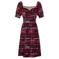 thumbnail image 5 of Love Hearts Dress Pink Red Black Elegant Dresses Female Short Sleeve Street Wear Casual Dress V Neck Oversize Clothing, 5 of 6