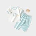 thumbnail image 7 of Ugoldhm Baby Boys' Cotton 2-Piece Set – Short Sleeve T-Shirt and Pants for 3 Months to 3 Years, 7 of 7