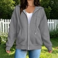 thumbnail image 4 of SwiftWear Women's Zip Up Hoodie Long Sleeve Sweatshirt Hooded Jacket Full Zip with Pockets, 4 of 8