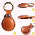 thumbnail image 2 of Funda de cuero para AirTag KEEPXYZ, llavero marrón, 2 of 6