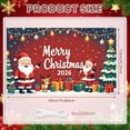thumbnail image 2 of Red Theme Christmas Banner Santa Claus Design Xmas Display Reindeer Pattern Christmas Tree Decor Holiday Backdrop for Christmas Party Indoor Celebration Family Event, 2 of 9