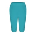 thumbnail image 5 of Women's Quarter Pants 2025 High Waisted Hollow Yoga Lightweight Comfortable Soft Casual Pajama Leggings, 5 of 5
