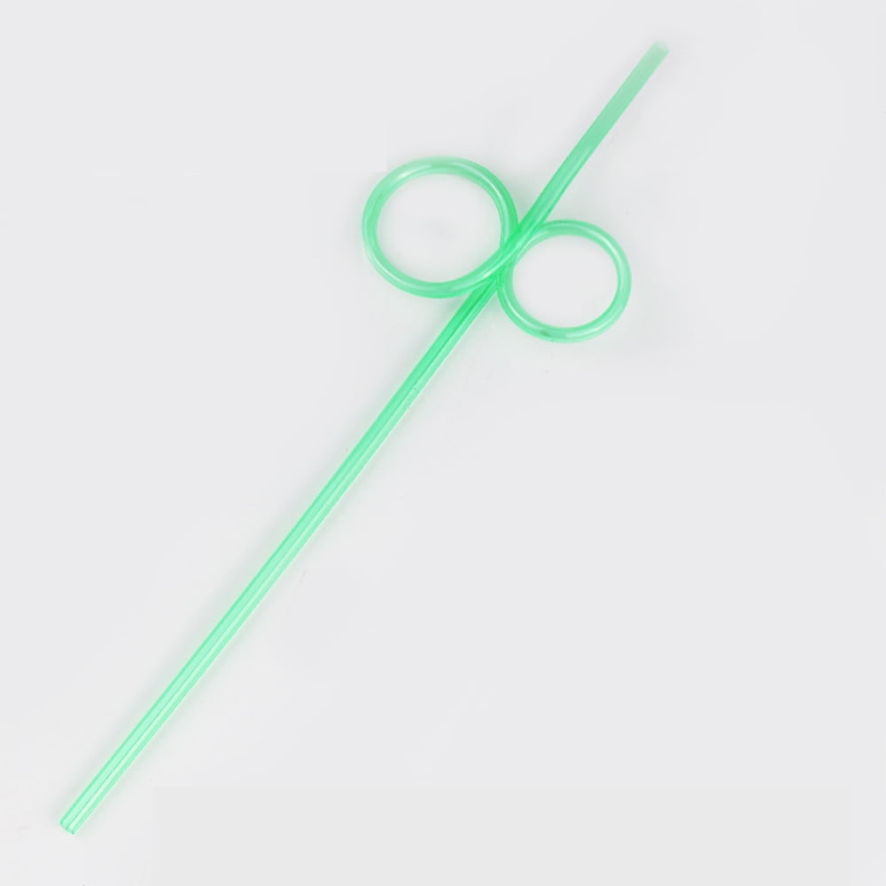 Crazy Reusable Drinking Straws Rainbow Plastic Silly Straws For Kids