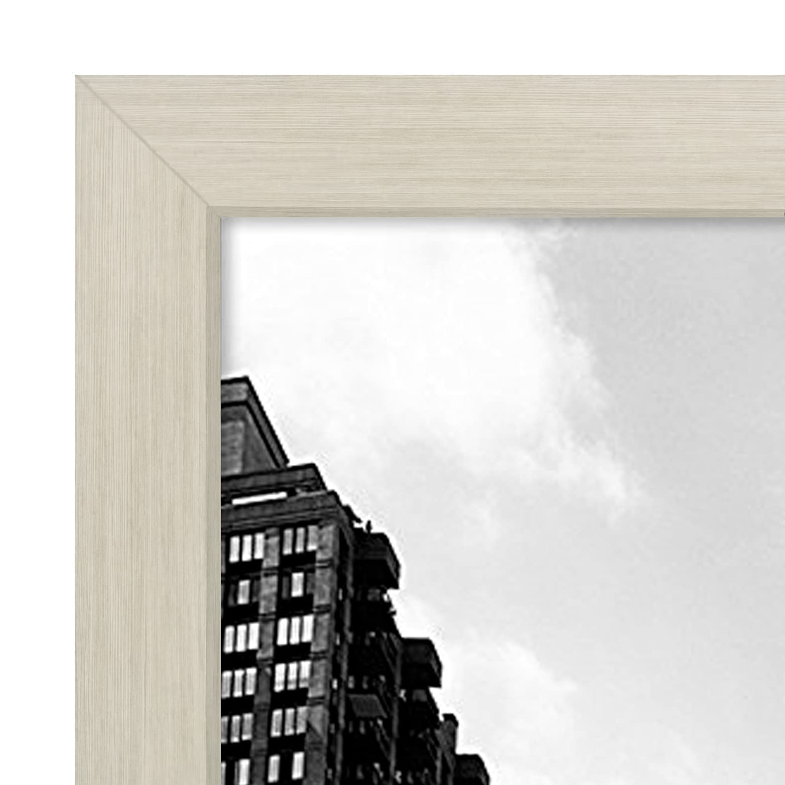 Americanflat 11x17 Light Wood Picture Frame, Legal Sized Paper Display. Shatter-Resistant Glass. Hanging Hardware Included