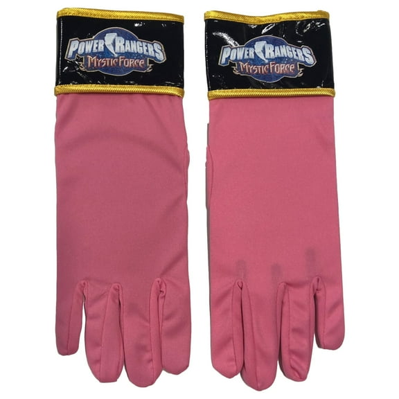 Girls Pink Power Ranger Costume Gloves