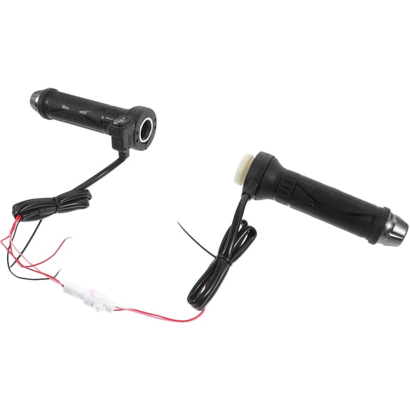 IDEANATEGRATE 2Pcs Black Heated Motorcycle Grips for Hands Protection in Winter and Cold Weather