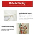 thumbnail image 5 of Yidarton Christmas Pillowcase Printing Pattern Sofa Cushion Cover Santa Claus Animal Linen Pillowcase, 5 of 6
