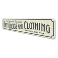 thumbnail image 4 of Dry Goods and Clothing Novelty Decor, Metal Wall Sign - 4x18 Inches, 4 of 4