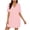 Pink, variant on RYRJJ Nightgowns for Women Button Down Sleepshirt Ruffle Short Sleeve Nightshirt Boyfriend Pajamas V Neck Nightdress(Gray,XL)
