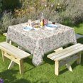 thumbnail image 6 of Tchckioa Boho Leavef Tablecloth for Restaurant Decor,52x52 Inch Square Stain Proof Table Cloth Cover, 6 of 6