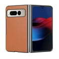 thumbnail image 5 of for Google Pixel Fold Case 7.6-inch, Scratch Resistant Ultra-Thin Premium PU Leather Slim Shockproof TPU Bumper Raise Edge Protection Phone Case for Google Pixel Fold 2023, Brown, 5 of 7