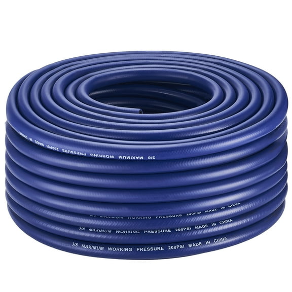VEVOR 3/8 in Self Sinking Aeration Hose, 100 Ft Long Weighted Pond Aerator Hose Kit, Heavy Duty Rubber Pond Aeration Tubing, Flexible Airline for Lake Water Garden Aerators & Diffusers