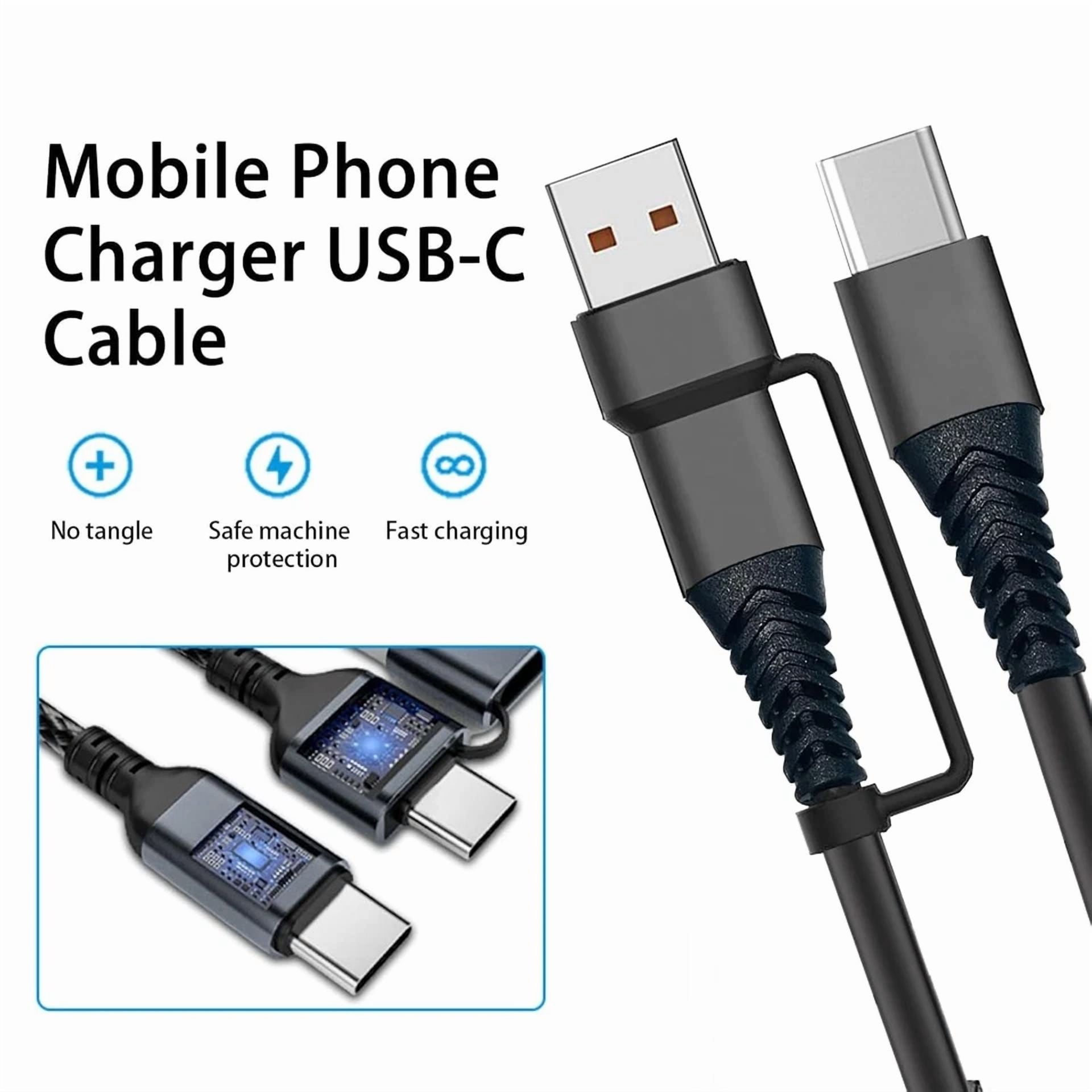 CIRCLE- Usb C Cable To C,60W 3Ft 2 Pack Type C Charger Fast 3 Ft, Black 60W