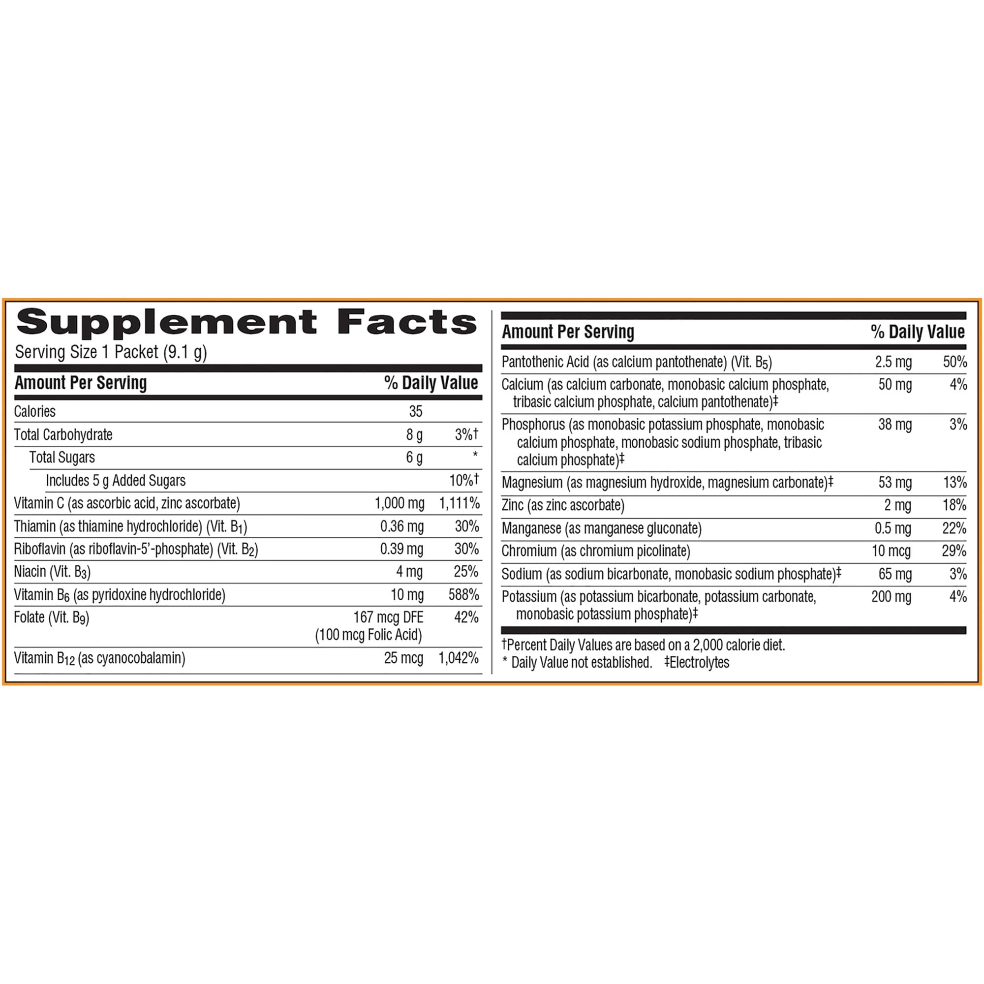 Emergen-C Vitamin C Supplement Powder for Immune Support, Raspberry, 60 Ct