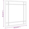 thumbnail image 5 of vidaXL Wall Mirror Black 40x40 cm Square Iron, 5 of 5