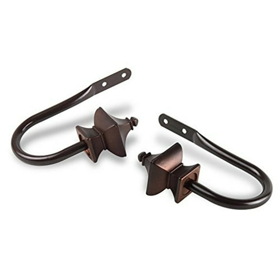 Esta Curtain Rod Holdback-Color:Cocoa