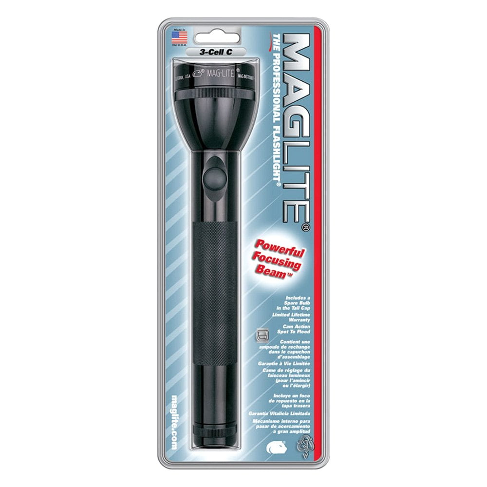 Maglite 102304 Professional 45 Lumens Black Incandescent Flashlight