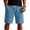 Light Blue -AN15, variant on Dwellite Mens Shorts Casual Summer Elastic Waist Drawstring Lightweight Solid Beach Vacation Shorts with Pocket Black 2XL