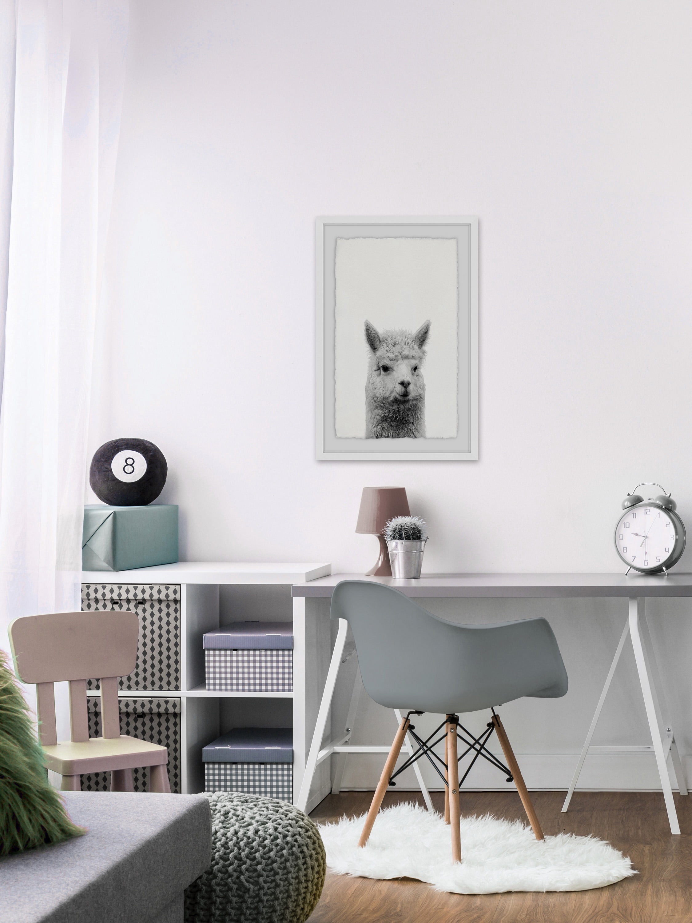 Gen X Llama Framed Painting Print