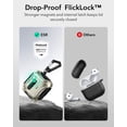 thumbnail image 6 of ESR Protective Case Compatible with AirPods Pro 3rd Generation (2025, USB-C), Drop-Proof Lock & Easy Open Design, MagSafe Compatible, Titanium, 6 of 10