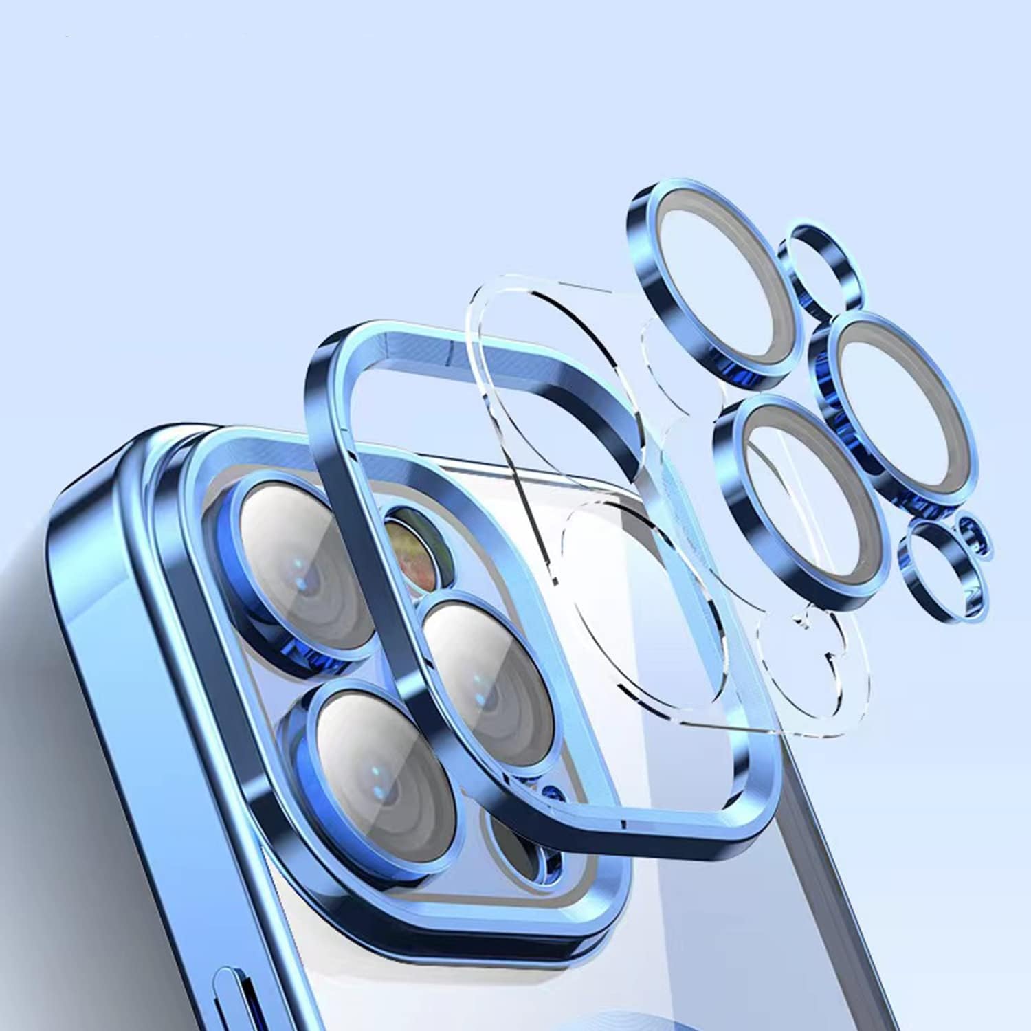 Cover Magnetica Con Cuore Per IPhone 14 - Compatibile MagSafe, Protezione Fotocamera, TPU Morbito, Galvanizzata Bianca, Design Unico