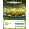 thumbnail image 2 of VEVOR Faux Stone Landscape Edging, 46.4 x 2.2 in Realistic Lawn Edging, Flexible Brick-Sized Garden Edging Border with Anchoring Spikes, Fade-Resistant Yard Edging for Driveways Walkway Grey, 2 of 9
