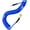 Blue, variant on YOTOO Polyurethane Recoil Air Hose, Air Compressor Hose 1/4" Inner Diameter by 25' Long with Bend Restrictor, 1/4" Industrial Quick Coupler and Plug, Blue