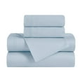 thumbnail image 2 of Superior Egyptian Cotton Deep Pocket 650 TC Sheet Set, Full, Baby Blue, 2 of 9