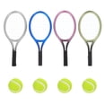 thumbnail image 1 of 1 juego de adornos de raquetas de tenis en miniatura, accesorios de fotografía, adornos de mini raquetas de tenis con mini pelotas, 1 of 8