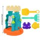 thumbnail image 3 of Juego de juguetes de playa con rueda de agua de arena: set de juego de plástico para niños con arenero, embudo para tamizar arena, pala y kit de herramientas para niños y niñas, 3 of 4