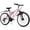 Pink, variant on QARSWA 26" Full Suspension Mountain Bike, 21 Speed Bicycle for Teens and Adults, White