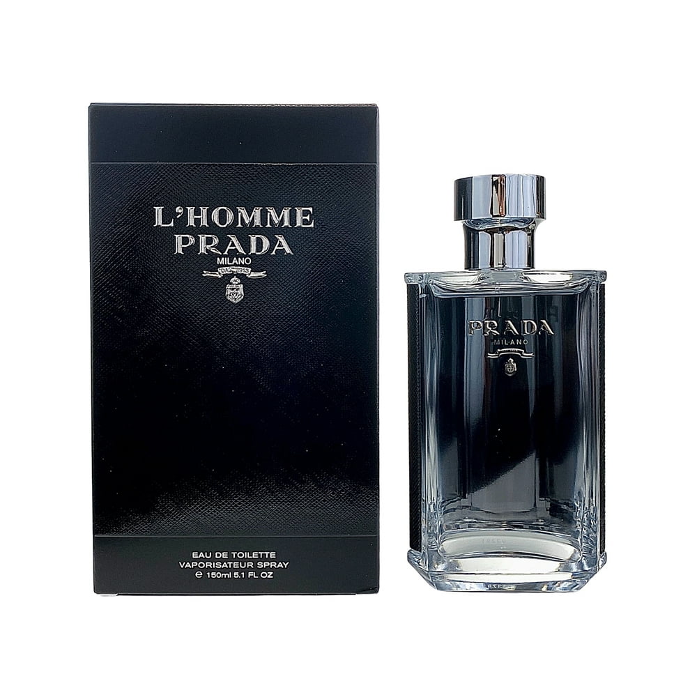 Prada Prada L'Homme Eau De Toilette Spray, Cologne for Men, 5.1 Oz