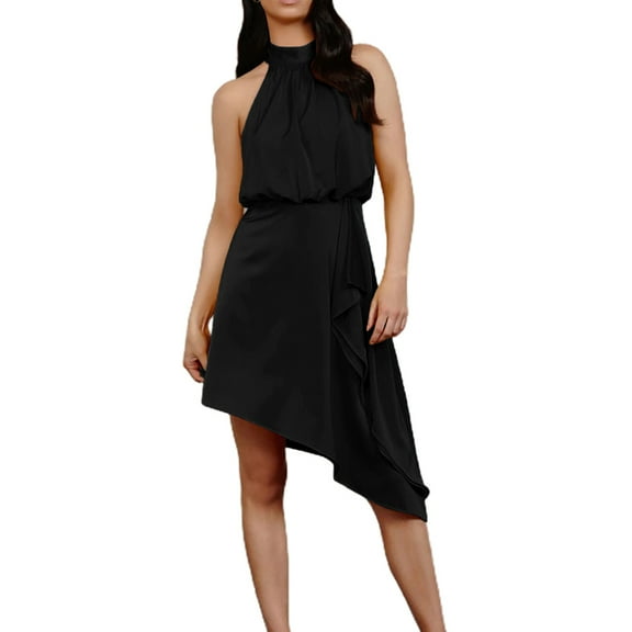 Women's dress, Polyester, Black, XL