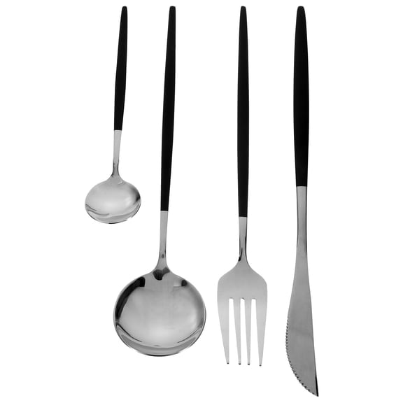 1 Set of Silverware Set Stainless Steel Flatware Kitchen Utensil Set Tableware Cutlery