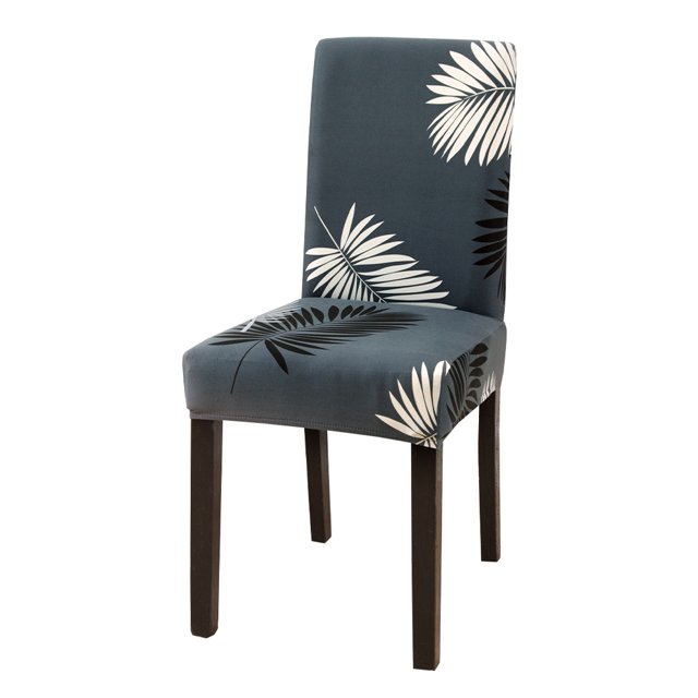 ¡Transforme su comedor con una elegante funda para silla con estampado elástico de 1 pieza!