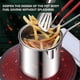 thumbnail image 5 of Deep Fryers,Deep Fryer Pot with Basket 2Pcs/Set 1200ml Handled Stainless Steel Chip Pan Uncoated Mirror1 - jjS, 5 of 5