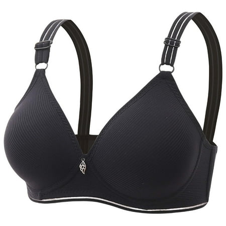 sovlvnd Savings 2024 Woman s Fashion Plus Size Wire Free Breathable Comfortable Push Up Hollow Out Bra Underwear Casual Lightweight Underwear Bras