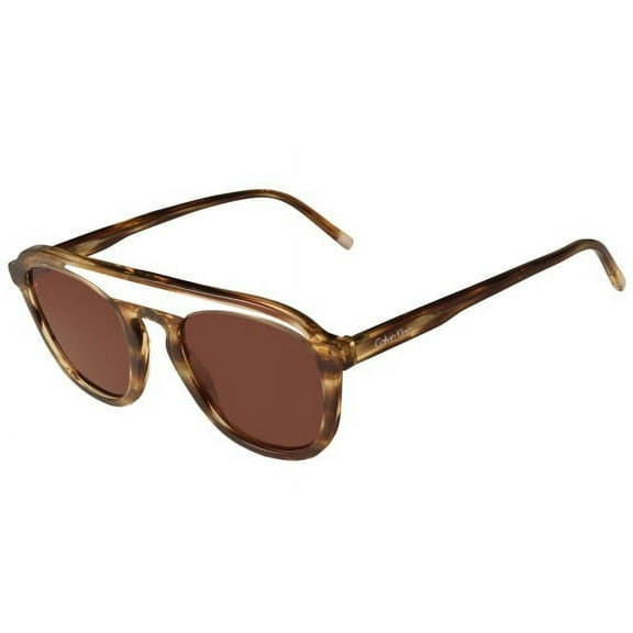 Calvin Klein CK4357S Sunglasses 281 Light Horn