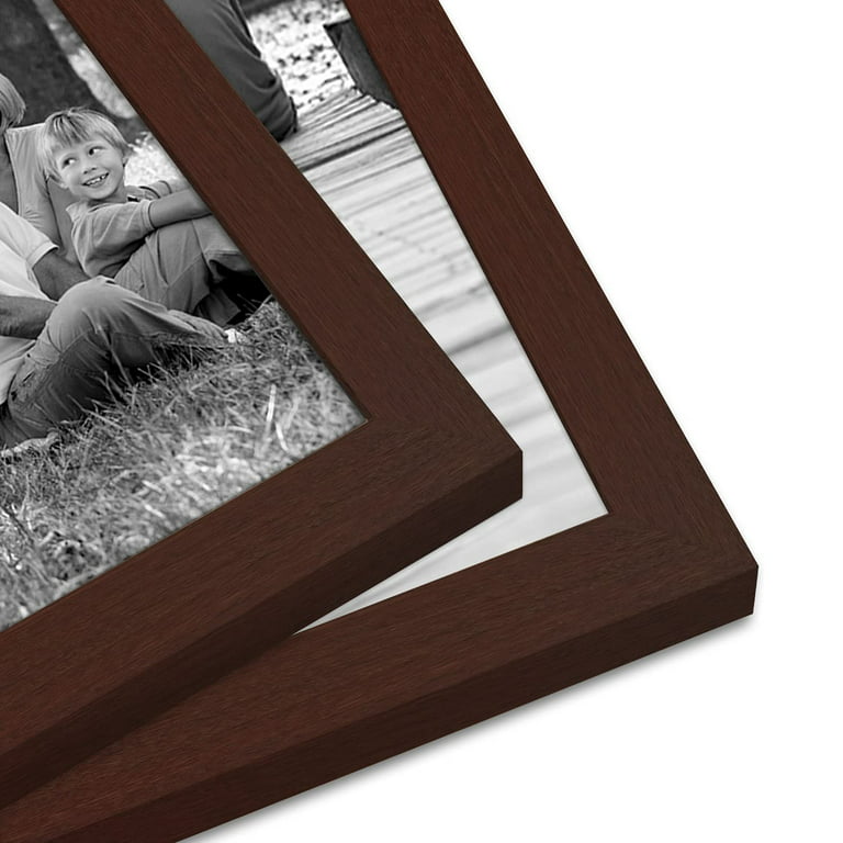 Americanflat Set of 10 Picture Frames - Gallery Wall 8x10, 5x7, 4x6 Frames Oak