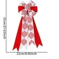 thumbnail image 3 of Large Christmas Bows Decorations for Tree Garland Wreath Xmas Ornaments Indoor Outdoor Farmhouse Front Door Party Supplies Holiday Decor and Gift Packaging, 3 of 4