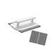 thumbnail image 4 of Herramientas de limpieza de rieles de puertas corredizas Herramienta de limpieza de ranuras de ventanas Cepillo para lavar ventanas Cepillo plegable, 4 of 9