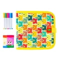 thumbnail image 2 of Reusable Book and Pens - Erasable Coloring Book Drawing Sketchpad with 6 Pens, Robust Reusable Material, Endless Fun for Home School Travel, YE, 2 of 9
