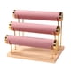 thumbnail image 1 of Soporte para pulseras, organizador de almacenamiento de joyas, decoración elegante, estante de joyería extraíble, Rosa, 1 of 9