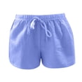 thumbnail image 6 of Afdoent Shorts For Women Casual Striped Drawstring Shorts High Waist Comfortable Summer Beach Shorts With Pockets For Outdoor Activities Beach Vacation Outfits, 6 of 6