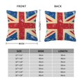thumbnail image 2 of Union Jack Uk Flag Retro Throw Pillow Cases Decorative Cushion Covers for Living Room Bed Sofa Couch 20x20, 2 of 6